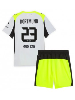 Billige Borussia Dortmund Emre Can #23 Bortedraktsett Barn 2025-26 Kortermet (+ Korte bukser)